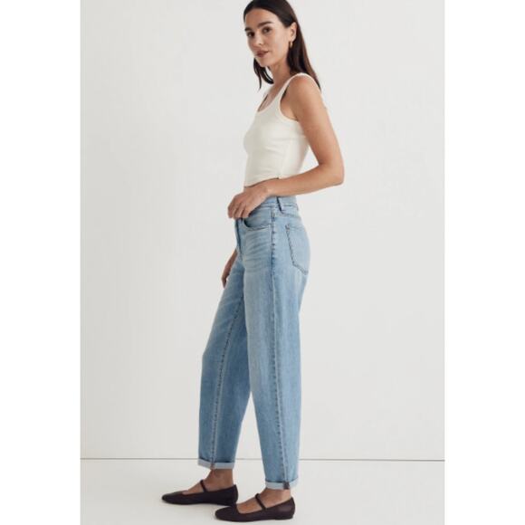 Madewell The Slouchy Boy Jean Light Blue - Picture 3 of 12